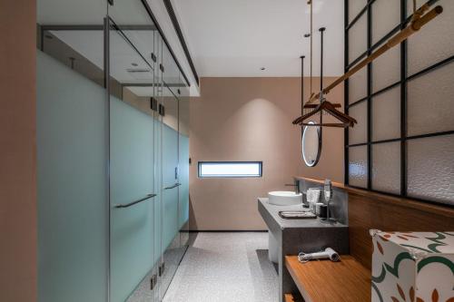 Kuchyň nebo kuchyňský kout v ubytování Dyed Mount Boutique Hotel