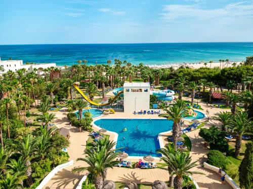 an aerial view of the pool at the resort at TUI BLUE Manar in Hammamet
