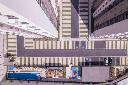 arial view of a large building with at Conforto e paz de Ramos in Rio de Janeiro