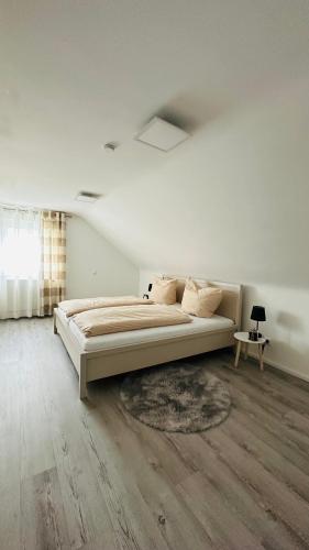 Ένα ή περισσότερα κρεβάτια σε δωμάτιο στο Stilvolles Apartment