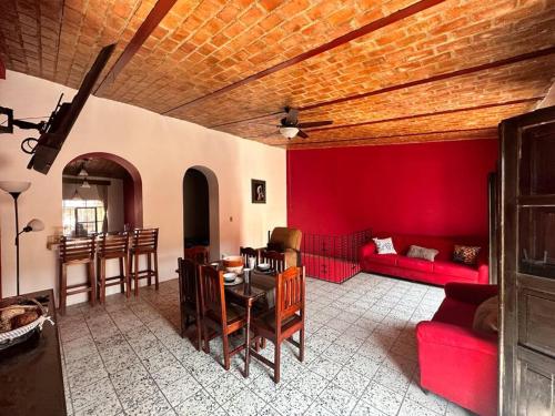 Posezení v ubytování Apartamento de Flores