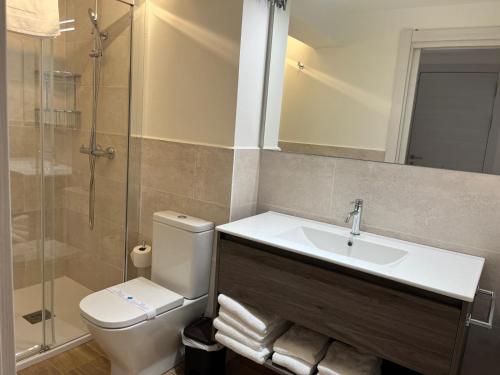 Koupelna v ubytování Apartament MOIXERA de Molló Parc