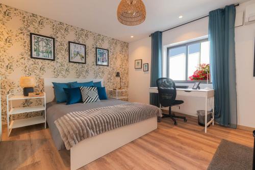 7Min to Uni Sé-Velha - AC - BBQ & Gym - Work Desk - 300MBs WiFi - Suite 5