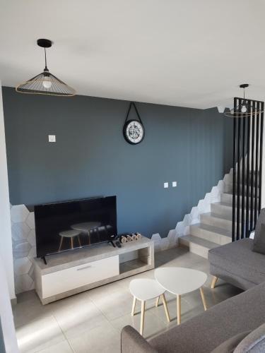 Posezení v ubytování Maison M'raude sauvage
