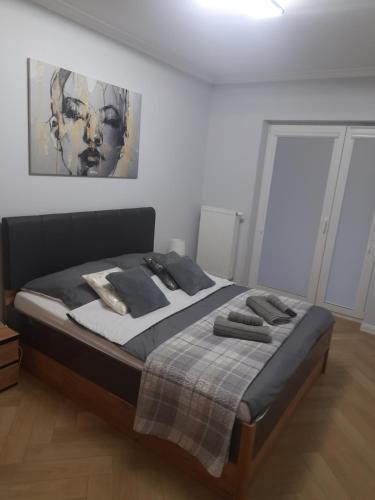 Postel nebo postele na pokoji v ubytování Apartament Tatarska Niezapominajka