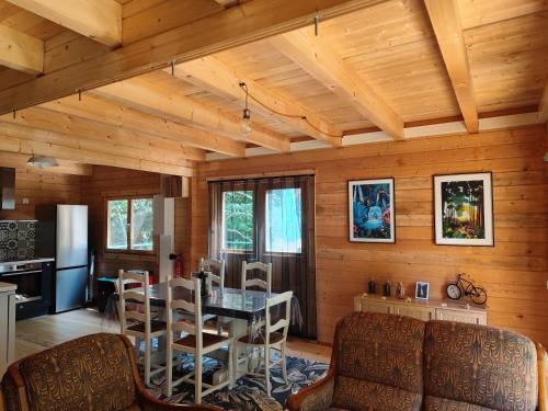 Dapur atau dapur kecil di Le chalet Péi