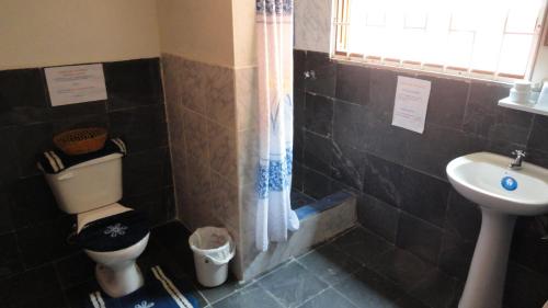 Koupelna v ubytování Hostal del Piamonte