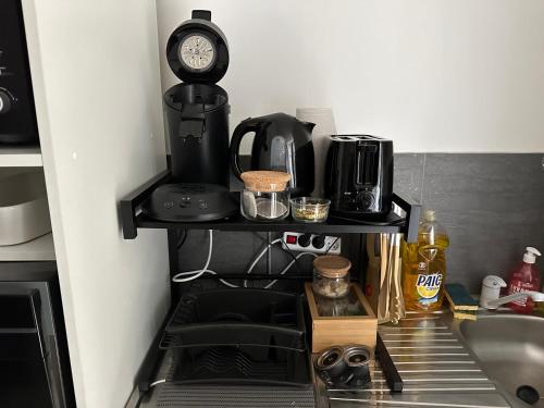 Kuchyň nebo kuchyňský kout v ubytování Appartement Centre ville