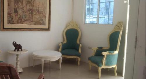 Χώρος καθιστικού στο Apartamentos y habitaciones cerca a marbella