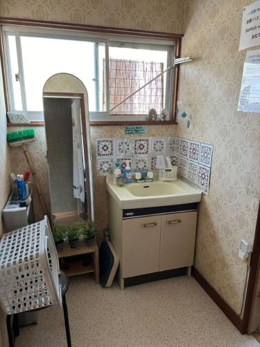Dapur atau dapur kecil di 汐風ライダーハウス -Shiokaze rider house-