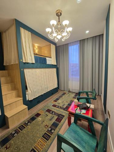 Гостиная зона в See You In Mongolia-First Boutique Hostel in Ulaanbaatar