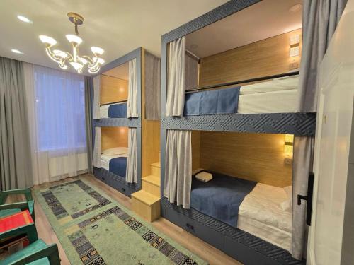 Кровать или кровати в номере See You In Mongolia-First Boutique Hostel in Ulaanbaatar