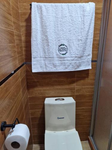 Koupelna v ubytování Posada El Alamo