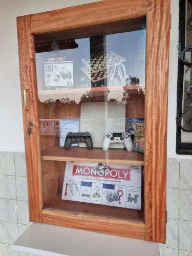 a display window of a toy pooch shop at Villa SAIDIA climatisée avec PISCINE in Diego Suarez