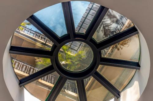 a view from the top of a building with a window at Up Tribeca in Buenos Aires