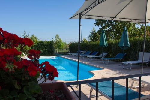 Bazén v ubytování Agriturismo Isorella nebo v jeho okolí