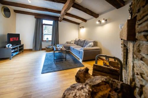 Posezení v ubytování Maison de caractère à deux pas du Luxembourg