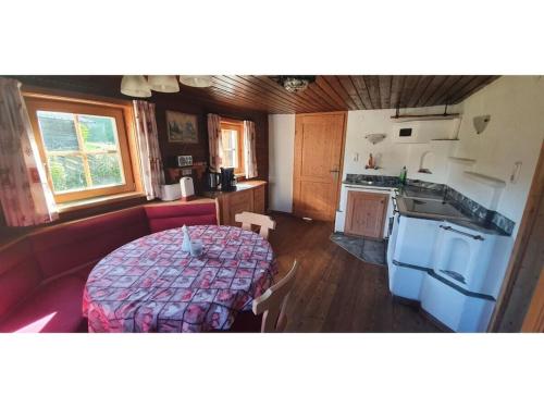 Kuchyň nebo kuchyňský kout v ubytování Talblickhütte Comfortable holiday residence