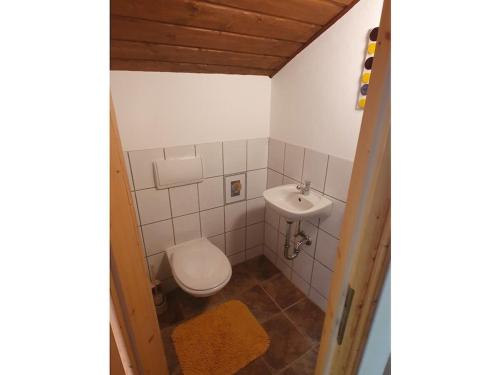 Koupelna v ubytování Talblickhütte Comfortable holiday residence