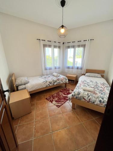 Cama o camas de una habitación en Appart magnifique Cabo Negro