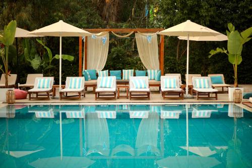 Bazén v ubytování Marbella Beach Hotel nebo v jeho okolí