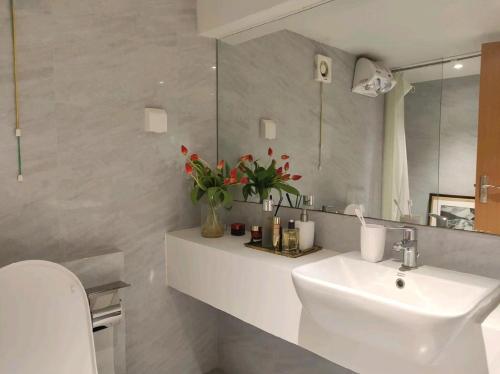 Koupelna v ubytování Zizaiju Serviced Apartment