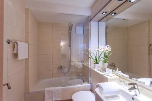 Koupelna v ubytování Apartments Villa Loznica