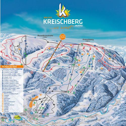 a map of kerkitschketger at Haus Peter in Murau