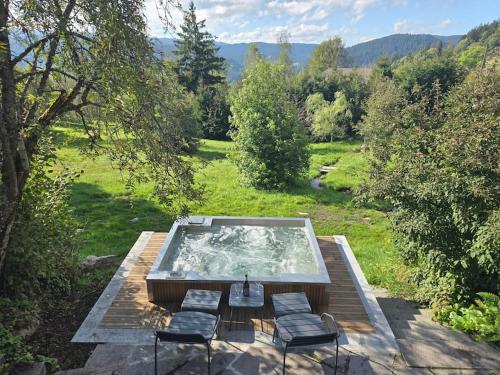 Naturlandskabet i nærheden af chaletet