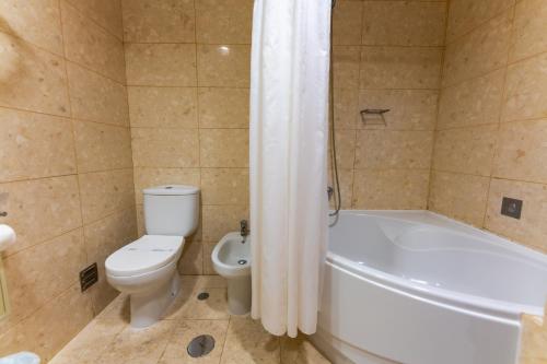 Koupelna v ubytování Hotel Matriz