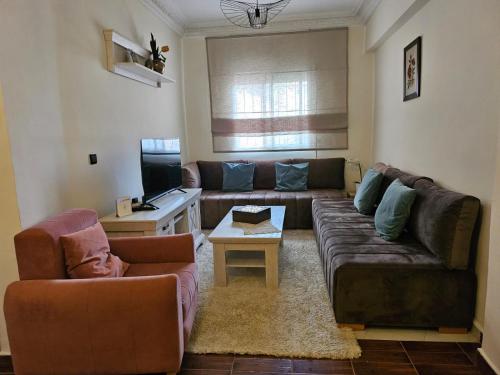 Χώρος καθιστικού στο Charmant Appartement à Salé Al Jadida