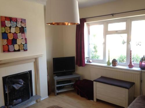 Televisyen dan/atau pusat hiburan di Bright House, good connections to Brighton