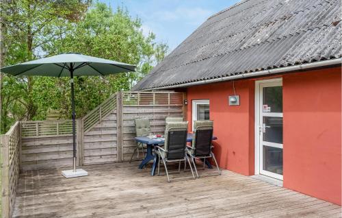 Patio nebo venkovní prostory v ubytování Cozy Home In Hemmet With Wifi