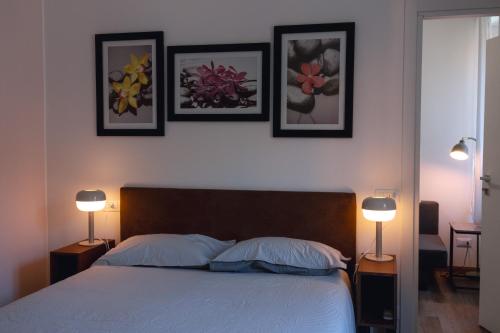 Postel nebo postele na pokoji v ubytování Vikos Lodge Apartment
