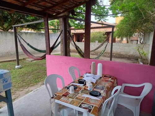Patio nebo venkovní prostory v ubytování Suites para casais na praça Oswaldo Cruz