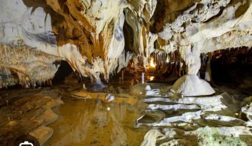 a cave with water inside of it at Borie en Provence in Velleron