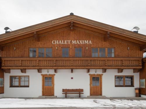 a sign on the front of a building at Maxima - Ski in - Ski Out in Flecken