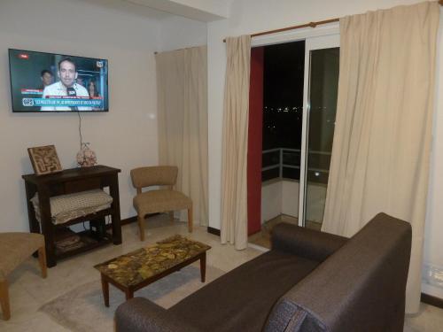 TV a/nebo společenská místnost v ubytování Nuevo hermosa vista, tranquilo
