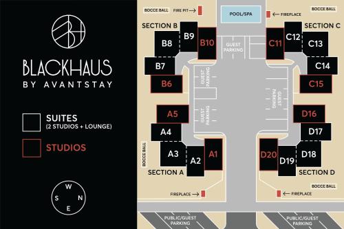 a map of the black hills byammery at Blackhaus Suites by AvantStay Modern Comfort in Downtown Palm Springs in Palm Springs