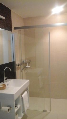 Koupelna v ubytování Hotel Flawil