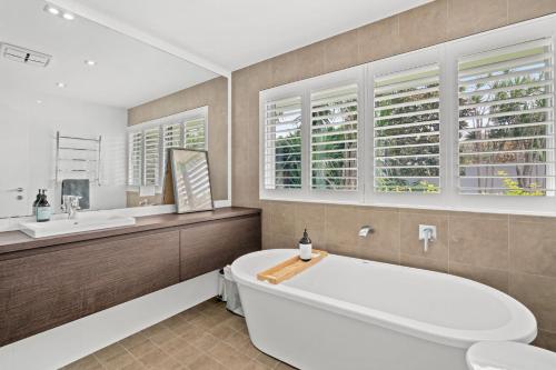 Et badeværelse på Avoca Views