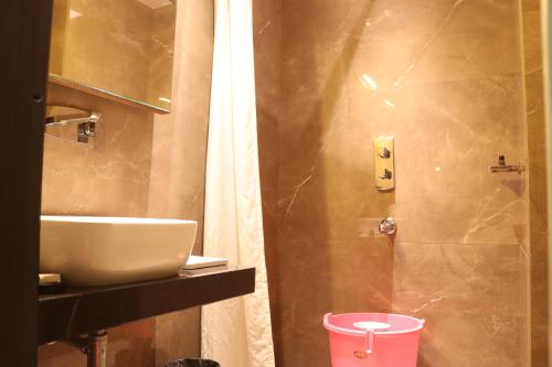 Ένα μπάνιο στο Motel Bilaspur City