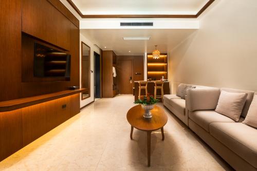 Χώρος καθιστικού στο Choasis Hotel-Luang Prabang