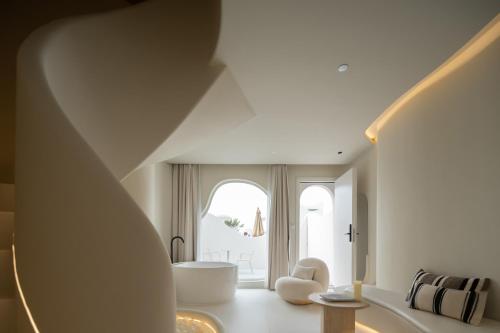Χώρος καθιστικού στο Shanghai Mira Chateau Vacation Homestay