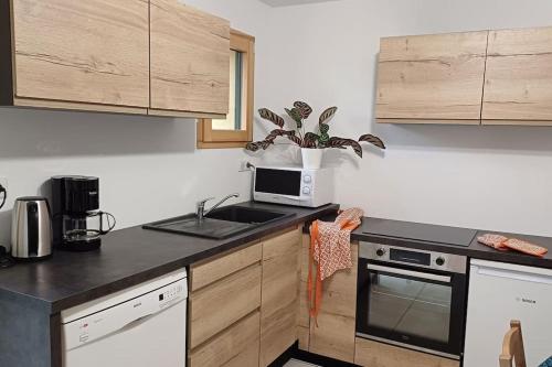 Dapur atau dapur kecil di Au Doubs Verger
