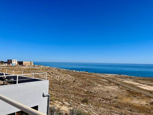 a view of the ocean from a building at Castillo de Ralph in Guardias Viejas