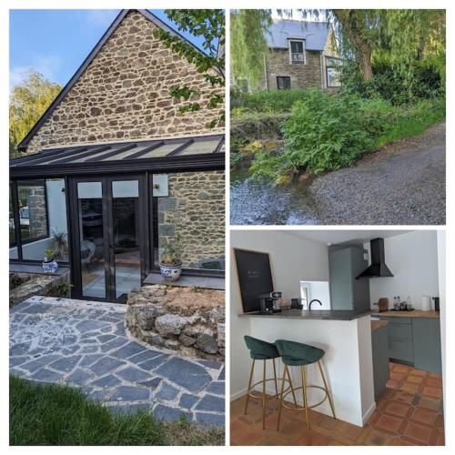 Maison de campagne au bord du ruisseau-5mn mer