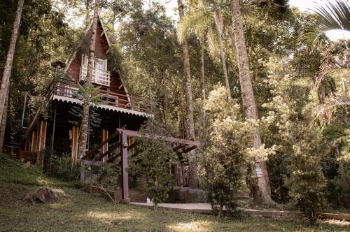 Zahrada ubytování Cabana Recanto da Araucária