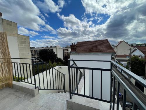 Balkón nebo terasa v ubytování Appartement avec terrasse et ciel étoilé !