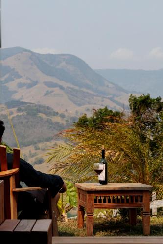 Pemandangan gunung umum atau pemandangan gunung yang diambil dari chalet